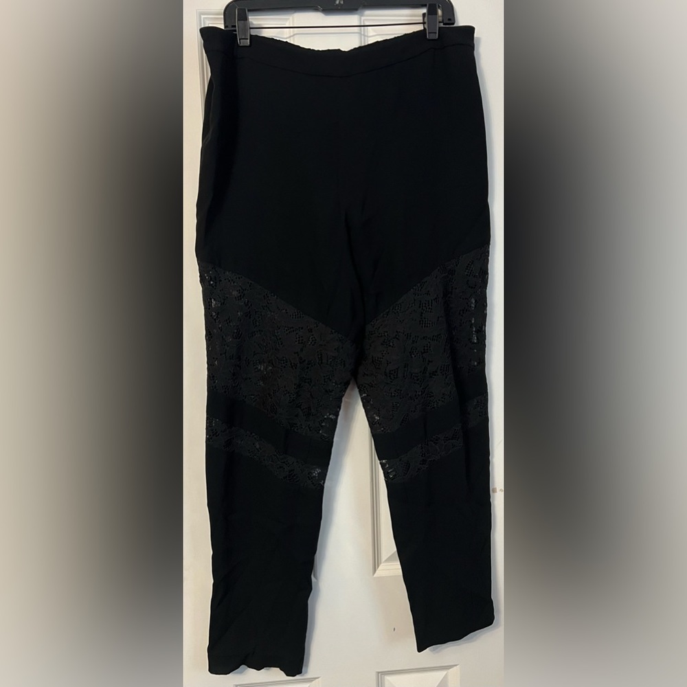 BCBG Lace detail trousers